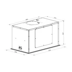 Hektor Brilliant Edition Lüfterbaustein 52 Cm 506 M³/h Touch Glas -Klarstein 10035187 yy 0007 logo Klarstein Hekor Brilliant Edition Luefterbaustein