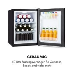 Klarstein Happy Hour Minibar 40L 5-15°C 23 DB LED-Licht 14 Klarstein Happy Hour Minibar 40L 5-15°C 23 DB LED-Licht -Klarstein 10035247 de 0004 logo