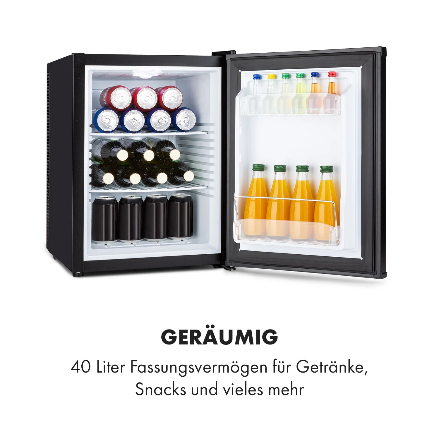 Klarstein Happy Hour Minibar 40L 5-15°C 23 DB LED-Licht 6 Klarstein Happy Hour Minibar 40L 5-15°C 23 DB LED-Licht – Bild 4