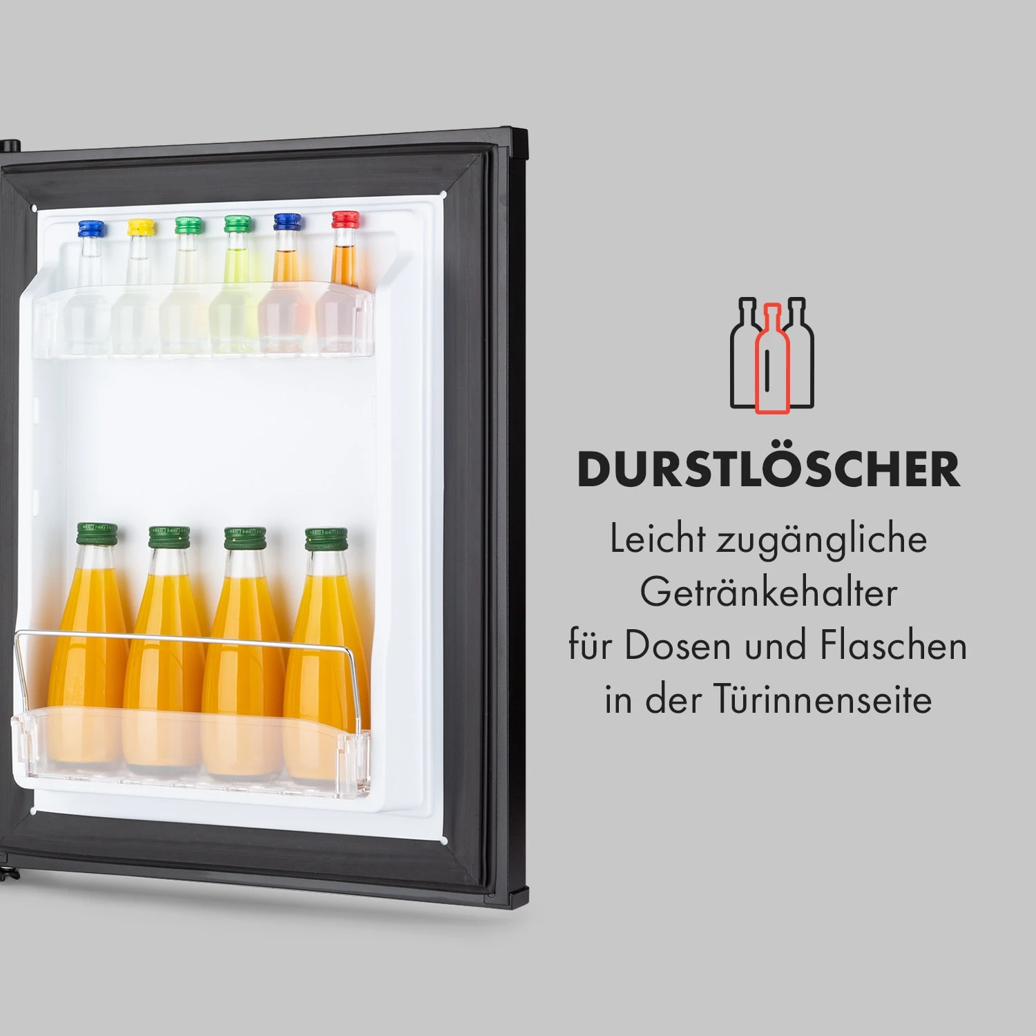 Klarstein Happy Hour Minibar 40L 5-15°C 23 DB LED-Licht 7 Klarstein Happy Hour Minibar 40L 5-15°C 23 DB LED-Licht – Bild 5