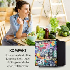 Cool Vibe 46+ Kühlschrank 46 Liter 1 Boden Stickerbomb-Style 11 Cool Vibe 46+ Kühlschrank 46 Liter 1 Boden Stickerbomb-Style -Klarstein 10035253 de 0002 logo