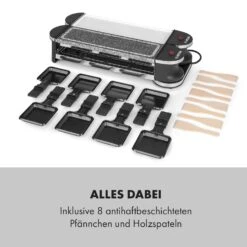 Tenderloin 50/50 Raclette-Grill 1200W 8 Personen Natursteinplatte Metallgrillplatte 16 Tenderloin 50/50 Raclette-Grill 1200W 8 Personen Natursteinplatte Metallgrillplatte -Klarstein 10035260 de 0007 logo