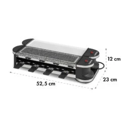 Tenderloin 50/50 Raclette-Grill 1200W 8 Personen Natursteinplatte Metallgrillplatte 17 Tenderloin 50/50 Raclette-Grill 1200W 8 Personen Natursteinplatte Metallgrillplatte -Klarstein 10035260 yy 0008 logo Klarstein Tenderloin 50 50 Raclettegrill weiss