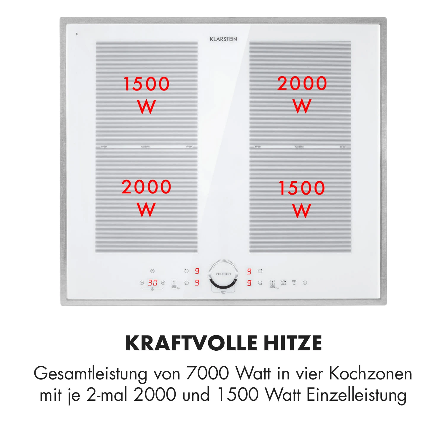 Delicatessa 60 Prime Induktionskochfeld 4 Zonen 7000W Timer 6 Delicatessa 60 Prime Induktionskochfeld 4 Zonen 7000W Timer – Bild 4