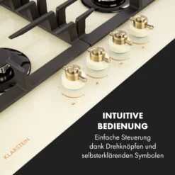 Victoria 4 Zonen Gaskochfeld 4-flammig Sabaf-Brenner Glaskeramik 15 Victoria 4 Zonen Gaskochfeld 4-flammig Sabaf-Brenner Glaskeramik -Klarstein 10035270 de 0004 logo