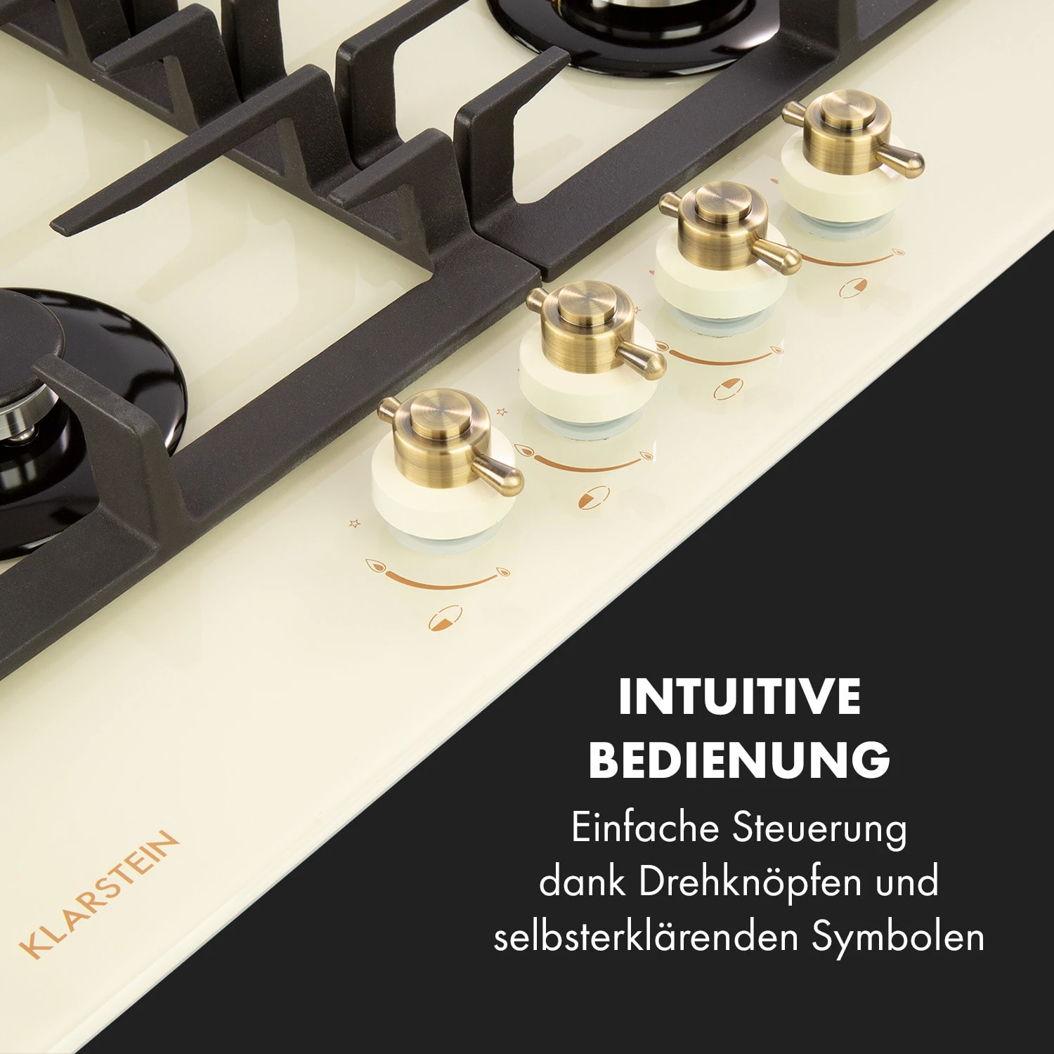 Victoria 4 Zonen Gaskochfeld 4-flammig Sabaf-Brenner Glaskeramik 6 Victoria 4 Zonen Gaskochfeld 4-flammig Sabaf-Brenner Glaskeramik – Bild 4