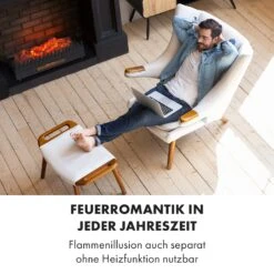 Kamini FXL Elektrischer Kamin Kamineinsatz 1000/2000W 2W LED Schwarz 14 Kamini FXL Elektrischer Kamin Kamineinsatz 1000/2000W 2W LED Schwarz -Klarstein 10035275 de 0005 logo