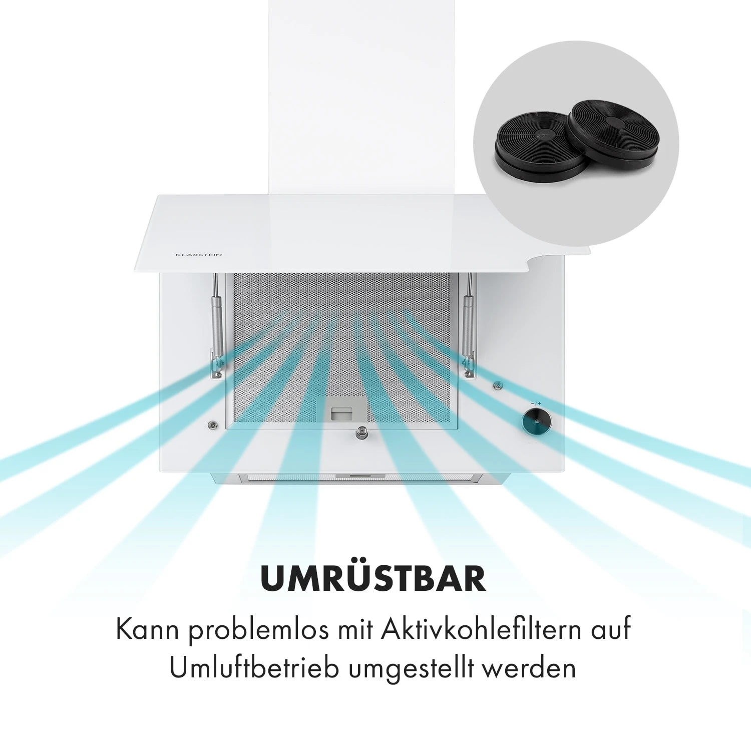 Amelia Dunstabzugshaube 123W 60x47x23,5cm LED-Licht Touch Glas 8 Amelia Dunstabzugshaube 123W 60x47x23,5cm LED-Licht Touch Glas – Bild 6