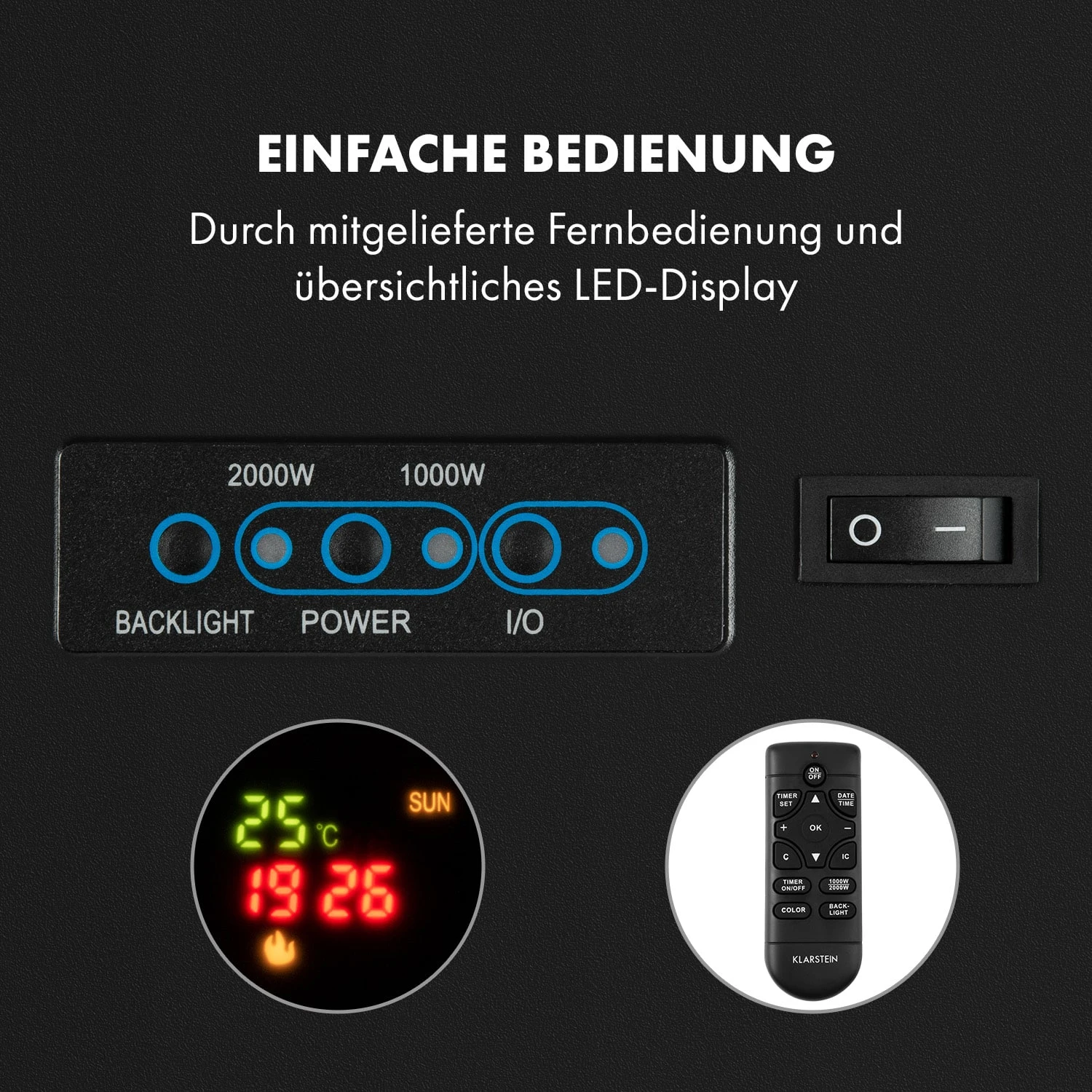 Basel Illumine Elektrokamin Flammenillusion 2000 W 2 Stufen Dimmbar 6 Basel Illumine Elektrokamin Flammenillusion 2000 W 2 Stufen Dimmbar – Bild 4