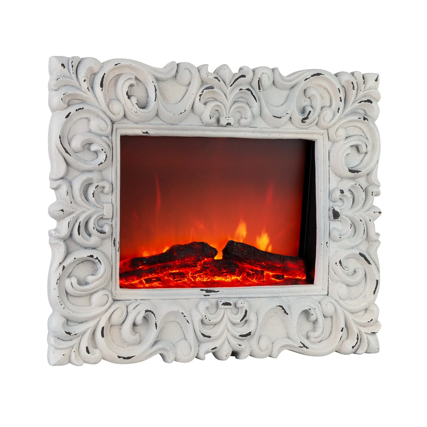 Alpbach Snow Elektrischer Kamin 1800W 2 Heizstufen 65 Cm Weißer Rahmen 3 Alpbach Snow Elektrischer Kamin 1800W 2 Heizstufen 65 Cm Weißer Rahmen