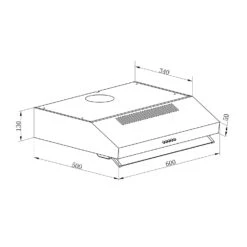 Purista Americana Dunstabzugshaube Baffle-Filter 306 M³/h 20 Purista Americana Dunstabzugshaube Baffle-Filter 306 M³/h -Klarstein 10035340 yy 0009 logo Klarstein Purista Americana