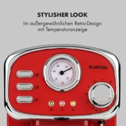 Espressionata Gusto Espressomaschine 1100W 15 Bar Druck -Klarstein 10035376 de 0003 logo