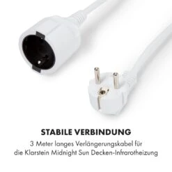 Midnight Sun Decken-Infrarotheizung 3 Meter Verlängerungskabel -Klarstein 10035420 de 0003 logo