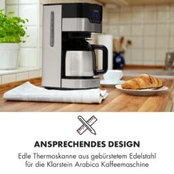 Arabica Thermoskanne Zubehör Ersatz Edelstahl Silber/schwarz 9 Arabica Thermoskanne Zubehör Ersatz Edelstahl Silber/schwarz -Klarstein 10035422 de 0002 logo
