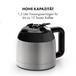 Arabica Thermoskanne Zubehör Ersatz Edelstahl Silber/schwarz 12 Arabica Thermoskanne Zubehör Ersatz Edelstahl Silber/schwarz -Klarstein 10035422 de 0005 logo