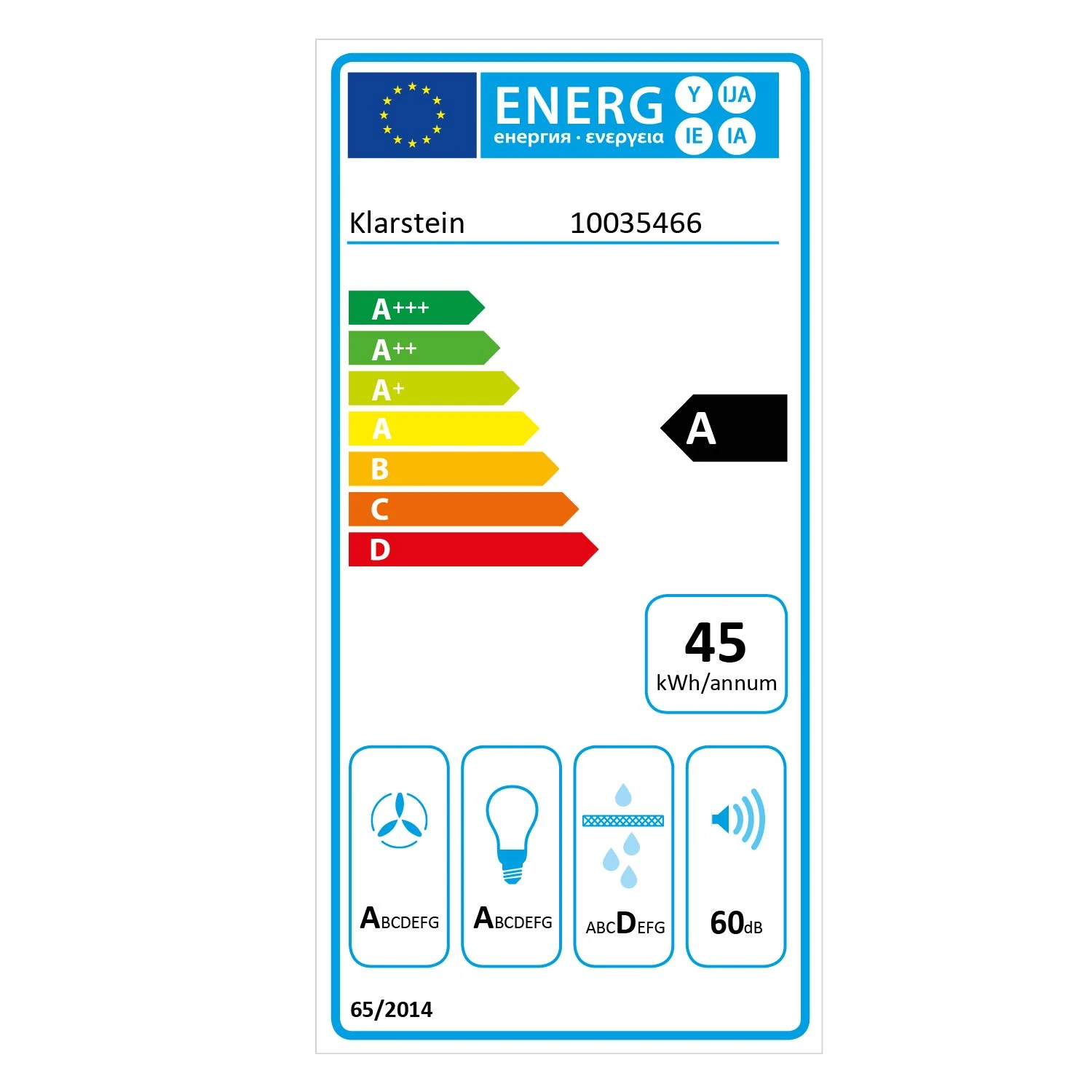 Balzac Silent 60 Dunstabzugshaube 250W 3 Stufen 604 M³/h LED EEK A 13 Balzac Silent 60 Dunstabzugshaube 250W 3 Stufen 604 M³/h LED EEK A – Bild 11