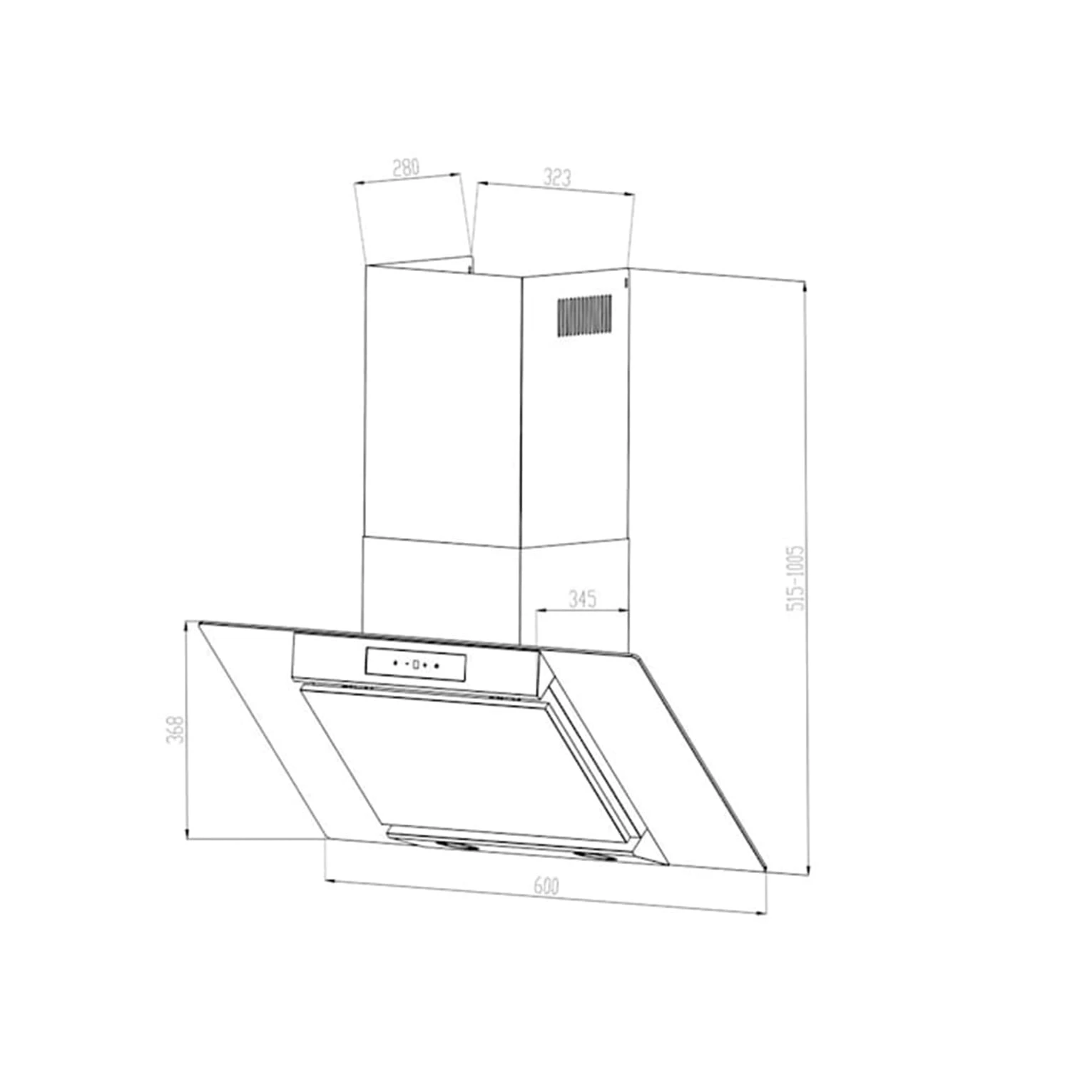 Balzac Silent 60 Dunstabzugshaube 250W 3 Stufen 604 M³/h LED EEK A 12 Balzac Silent 60 Dunstabzugshaube 250W 3 Stufen 604 M³/h LED EEK A – Bild 10