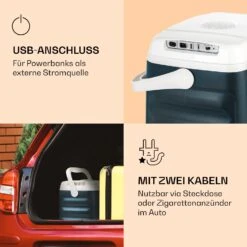 BeerBelly 21 Elektrische Kühlbox Kühl-& Warmhaltefunktion USB-Port ECO-Modus -Klarstein 10035547 de 0003 logo