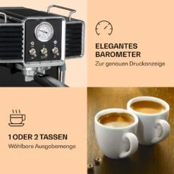 Gusto Classico Espressomaker 1350 Watt 20 Bar Druck 1,5 Liter -Klarstein 10035564 de 0004 logo