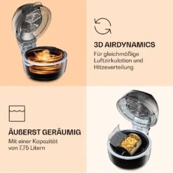 VitAir Smart Heißluftfritteuse App-Steuerung / 1400W / 7,75 Ltr / 20 Programme 15 VitAir Smart Heißluftfritteuse App-Steuerung / 1400W / 7,75 Ltr / 20 Programme -Klarstein 10035592 de 0006 logo