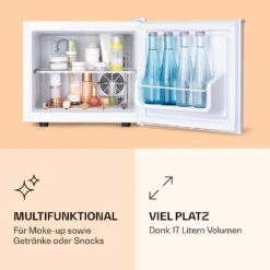 Pretty Cool Make-Up-Kühlschrank Apricot 17 Liter 50 Watt 1 Boden 11 Pretty Cool Make-Up-Kühlschrank Apricot 17 Liter 50 Watt 1 Boden -Klarstein 10035625 de 0003 logo