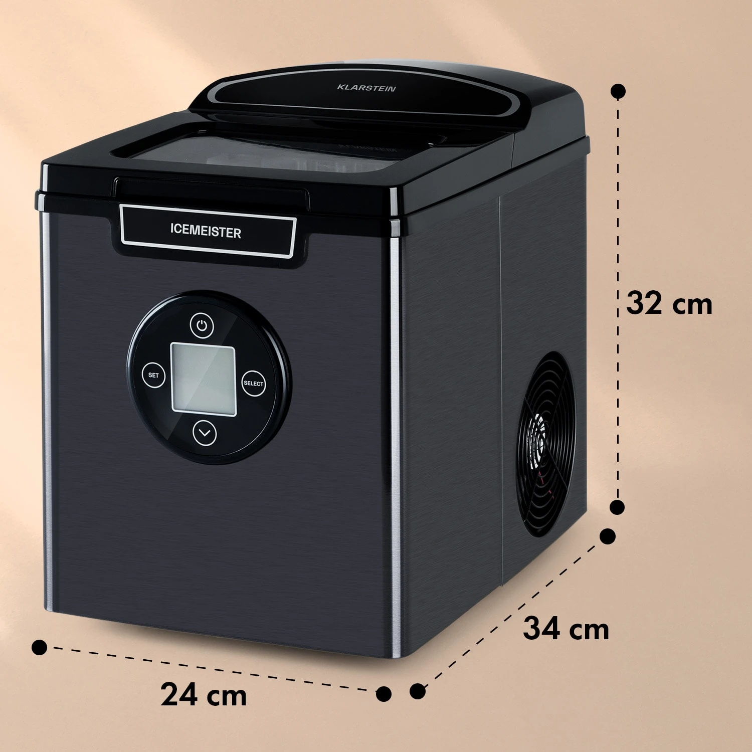 Icemeister 2G Eiswürfelmaschine 12kg/24h LC-Display Edelstahl 9 Icemeister 2G Eiswürfelmaschine 12kg/24h LC-Display Edelstahl – Bild 7