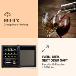 Ultimo 16 Uno Weinkühlschrank 42l Touch-Bedienfeld 16 Flaschen 5-18°C 13 Ultimo 16 Uno Weinkühlschrank 42l Touch-Bedienfeld 16 Flaschen 5-18°C -Klarstein 10035777 de 0003 logo
