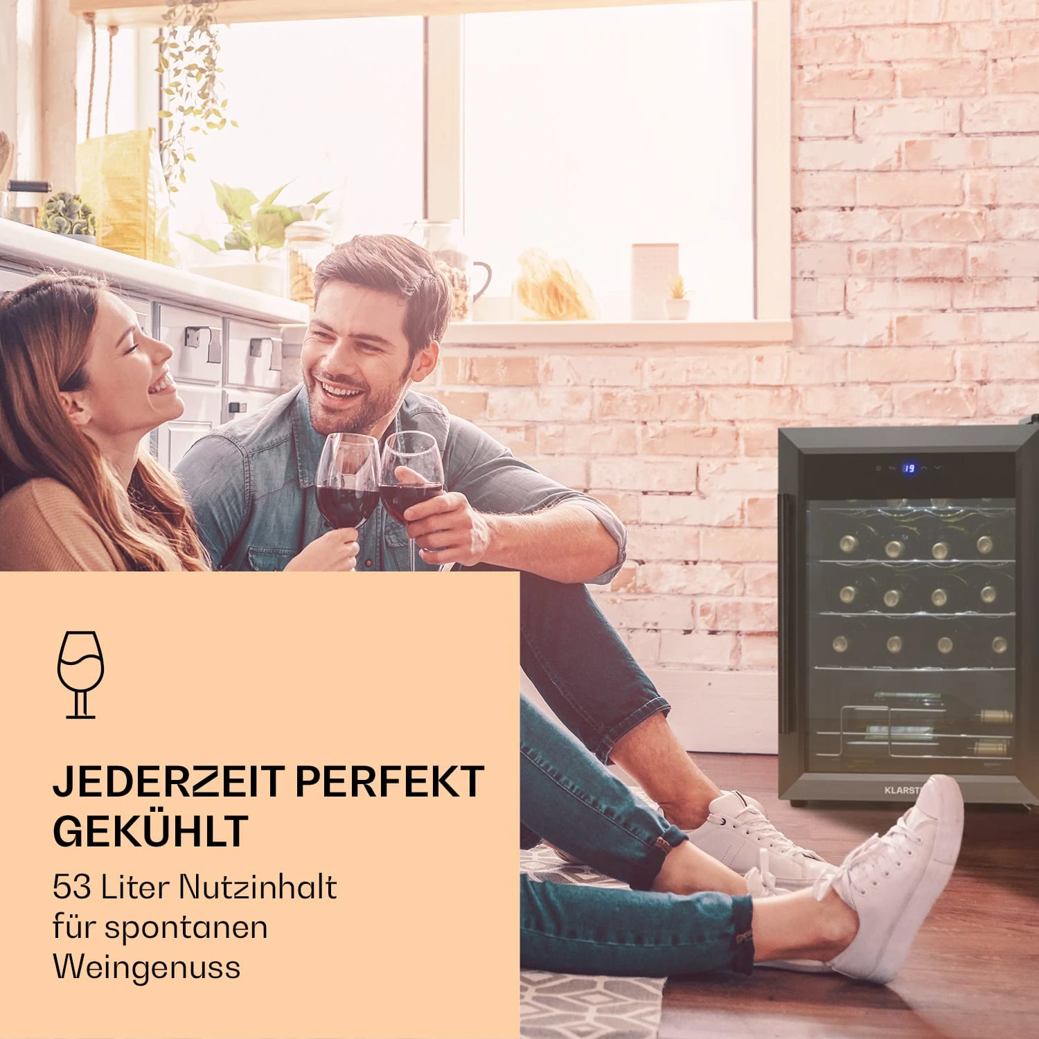 Ultimo 20 Uno Weinkühlschrank 53l Touch-Bedienfeld 131W 5-18°C 4 Ultimo 20 Uno Weinkühlschrank 53l Touch-Bedienfeld 131W 5-18°C – Bild 2