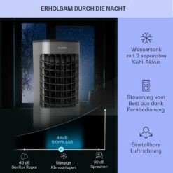 Skypillar 3-in-1 Luftkühler Ventilator 5L Fernbedienung Touch-Panel -Klarstein 10035795 de 0004 usp