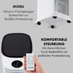 Skytower Grand Smart Luftkühler 80W 480 M³/h 8 Liter Mobil 17 Skytower Grand Smart Luftkühler 80W 480 M³/h 8 Liter Mobil -Klarstein 10035816 de 0008 logo
