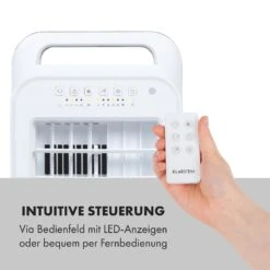 Cooler Rush Ventilator Luftkühler 5,5L 45W Fernbedienung 5x Eispack 18 Cooler Rush Ventilator Luftkühler 5,5L 45W Fernbedienung 5x Eispack -Klarstein 10035824 de 0007 logo