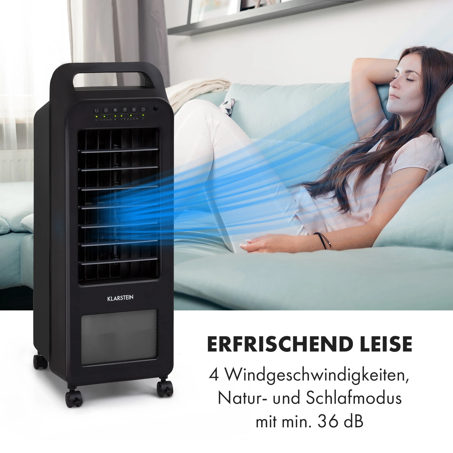 Cooler Rush Ventilator Luftkühler 5,5L 45W Fernbedienung 5x Eispack 6 Cooler Rush Ventilator Luftkühler 5,5L 45W Fernbedienung 5x Eispack – Bild 4
