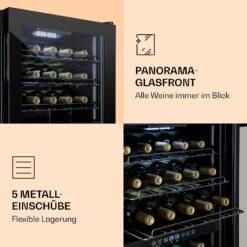 Shiraz 29 Duo Weinkühlschrank 2 Zonen 80L/29 Flaschen 5-22°C Touch -Klarstein 10035846 de 0004 logo