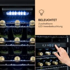 Shiraz 29 Duo Weinkühlschrank 2 Zonen 80L/29 Flaschen 5-22°C Touch -Klarstein 10035846 de 0005 logo