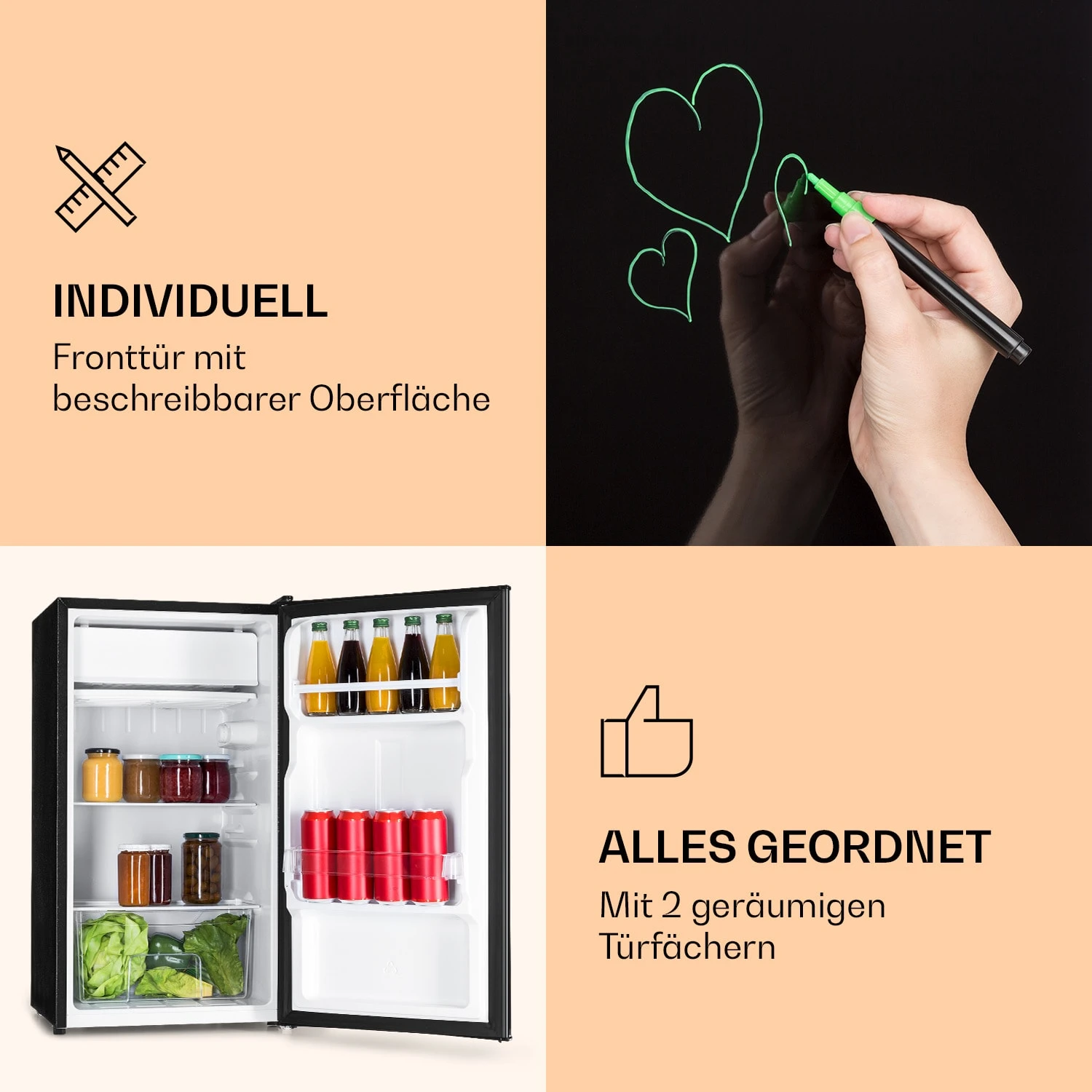 Spitzbergen 83 Kühlschrank 76 Liter Plus 7-Liter-Gefrierfach 2 Böden 5 Spitzbergen 83 Kühlschrank 76 Liter Plus 7-Liter-Gefrierfach 2 Böden – Bild 3