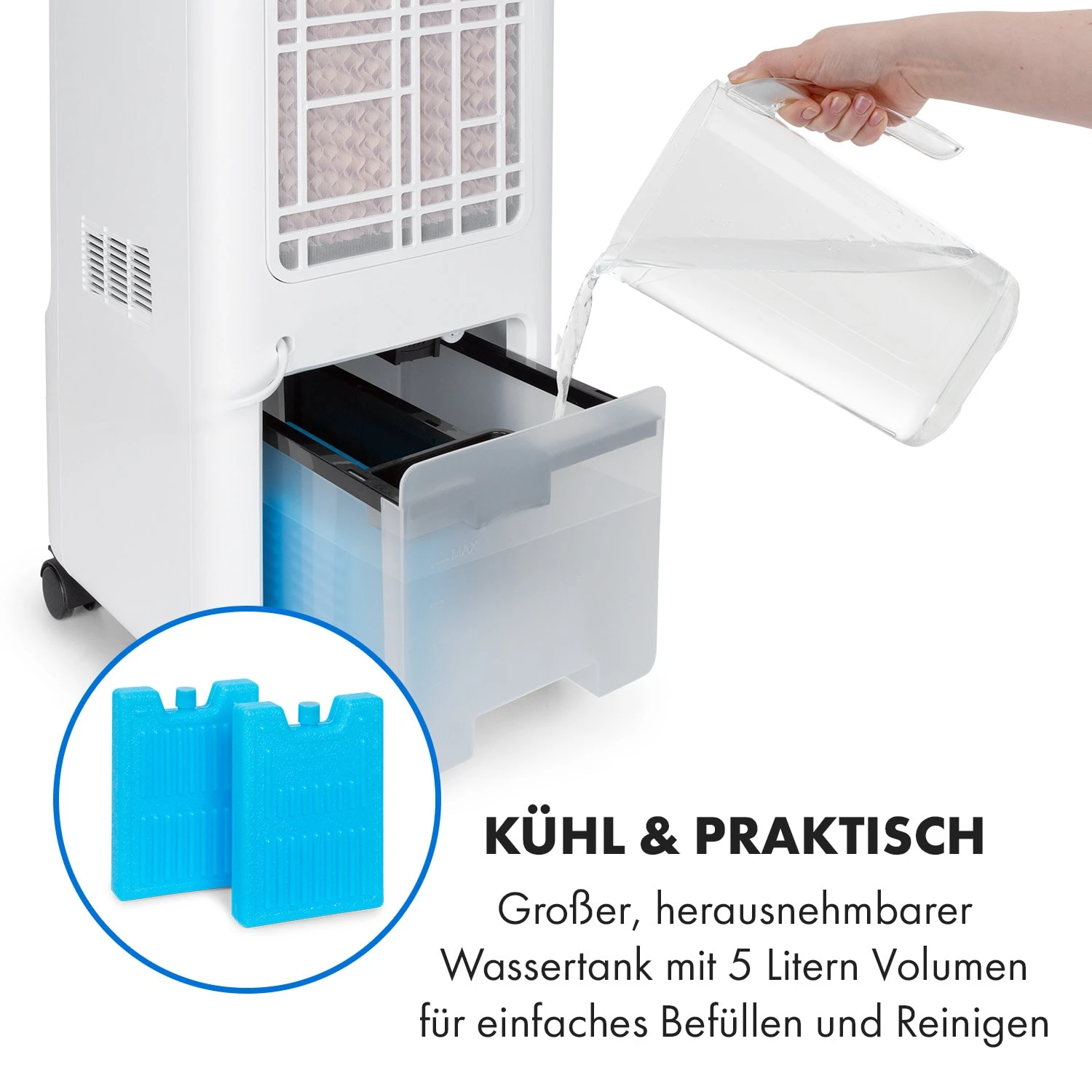 Maxflow Smart 3-in-1 Luftkühler Ventilator 5L WiFi Fernbedienung 9 Maxflow Smart 3-in-1 Luftkühler Ventilator 5L WiFi Fernbedienung – Bild 7