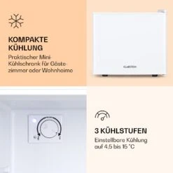 Geheimversteck Mini-Kühlschrank 2 Ebenen 17Ltr. 26dB Thermoelektrisch 13 Geheimversteck Mini-Kühlschrank 2 Ebenen 17Ltr. 26dB Thermoelektrisch -Klarstein 10036104 de 0005 logo