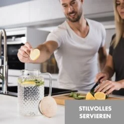 Glaswerk Livenza Wasserkrug 1,5 Liter Borosilikatglas Edelstahlsieb Deckel 9 Glaswerk Livenza Wasserkrug 1,5 Liter Borosilikatglas Edelstahlsieb Deckel -Klarstein 10036358 de 0002 logo