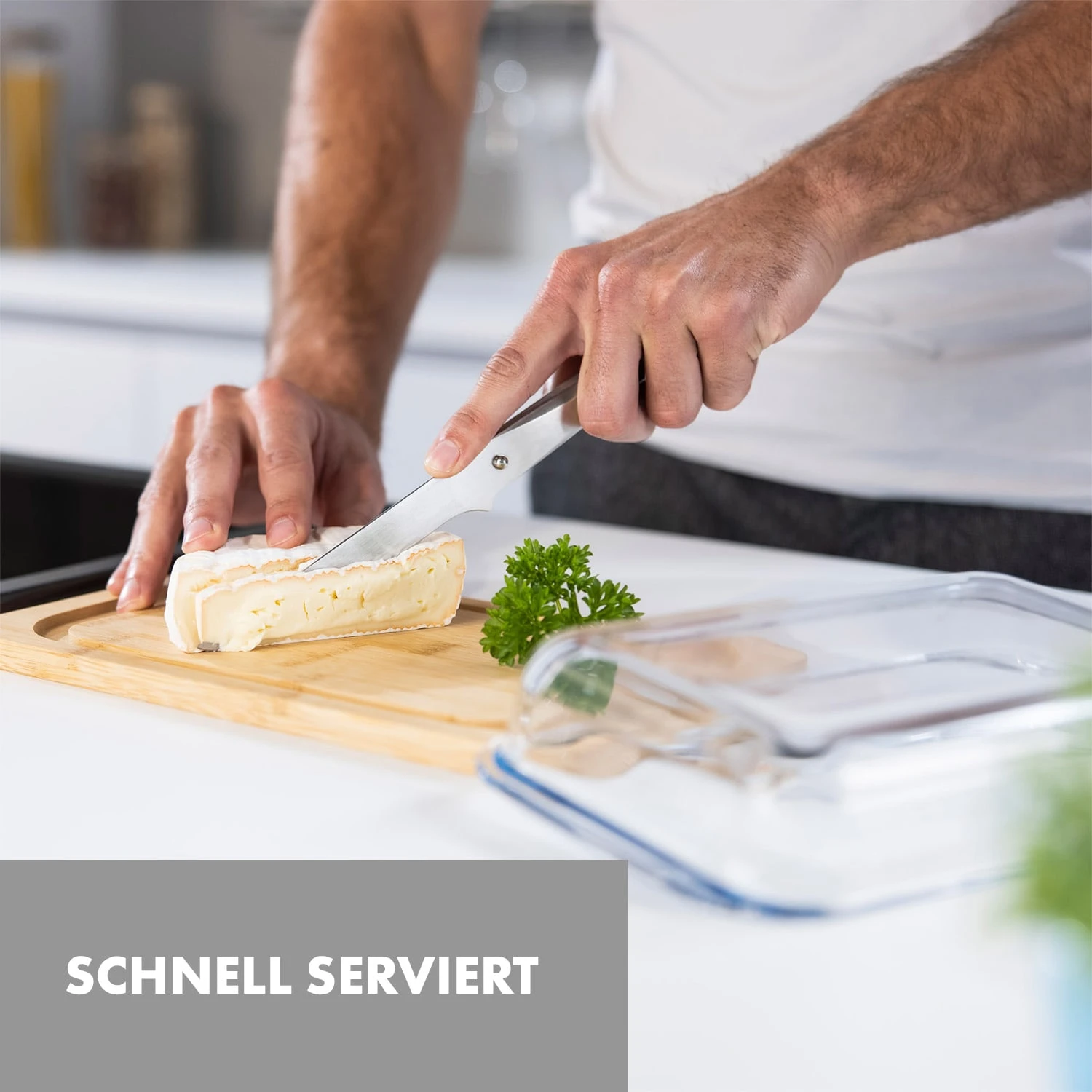 Glaswerk Hermatige Aufschnittbox Mit Glasdeckel Borosilikatglas Bambus Schneidebrett 6 Glaswerk Hermatige Aufschnittbox Mit Glasdeckel Borosilikatglas Bambus Schneidebrett – Bild 4