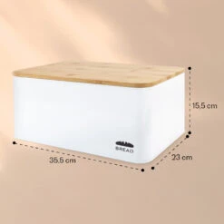 Oklahoma Brotkasten Metall 35,5x15,5x23 Cm Bambus-Deckel Schneidebrett 11 Oklahoma Brotkasten Metall 35,5x15,5x23 Cm Bambus-Deckel Schneidebrett -Klarstein 10037444 yy 0005 logo