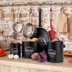 Georgia Vorratsbehälter 3er-Set Emaille-Stahlblech Vintage Rostfrei 11 Georgia Vorratsbehälter 3er-Set Emaille-Stahlblech Vintage Rostfrei -Klarstein 10037446 yy 0005 logo