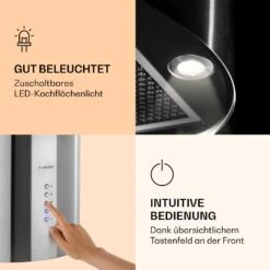 Barella Dunstabzugshaube 35,5 X 93,5 X 43 Cm Umluft 557 M³/h LED Aktivkohlefilter 11 Barella Dunstabzugshaube 35,5 X 93,5 X 43 Cm Umluft 557 M³/h LED Aktivkohlefilter -Klarstein 10037864 de 0003 logo