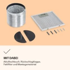 Barella Dunstabzugshaube 35,5 X 93,5 X 43 Cm Umluft 557 M³/h LED Aktivkohlefilter 13 Barella Dunstabzugshaube 35,5 X 93,5 X 43 Cm Umluft 557 M³/h LED Aktivkohlefilter -Klarstein 10037864 de 0005 logo