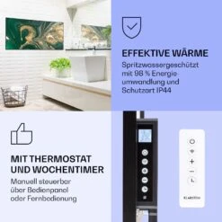Wonderwall Air Art Smart Infrarotheizung Wirbel 120x60cm 700W -Klarstein 10037905 de 0004 logo