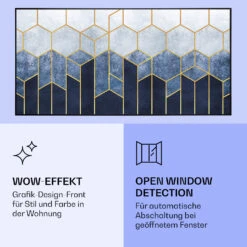 Wonderwall Air Art Smart Infrarotheizung Blaue Linie 120x60cm 700W 15 Wonderwall Air Art Smart Infrarotheizung Blaue Linie 120x60cm 700W -Klarstein 10037909 de 0006 logo