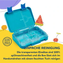 Schmatzfatz Junior Lunchbox 6 Fächer 21,3 X 15 X 4,5 Cm (BxHxT) 14 Schmatzfatz Junior Lunchbox 6 Fächer 21,3 X 15 X 4,5 Cm (BxHxT) -Klarstein 10037944 de 0005 usp