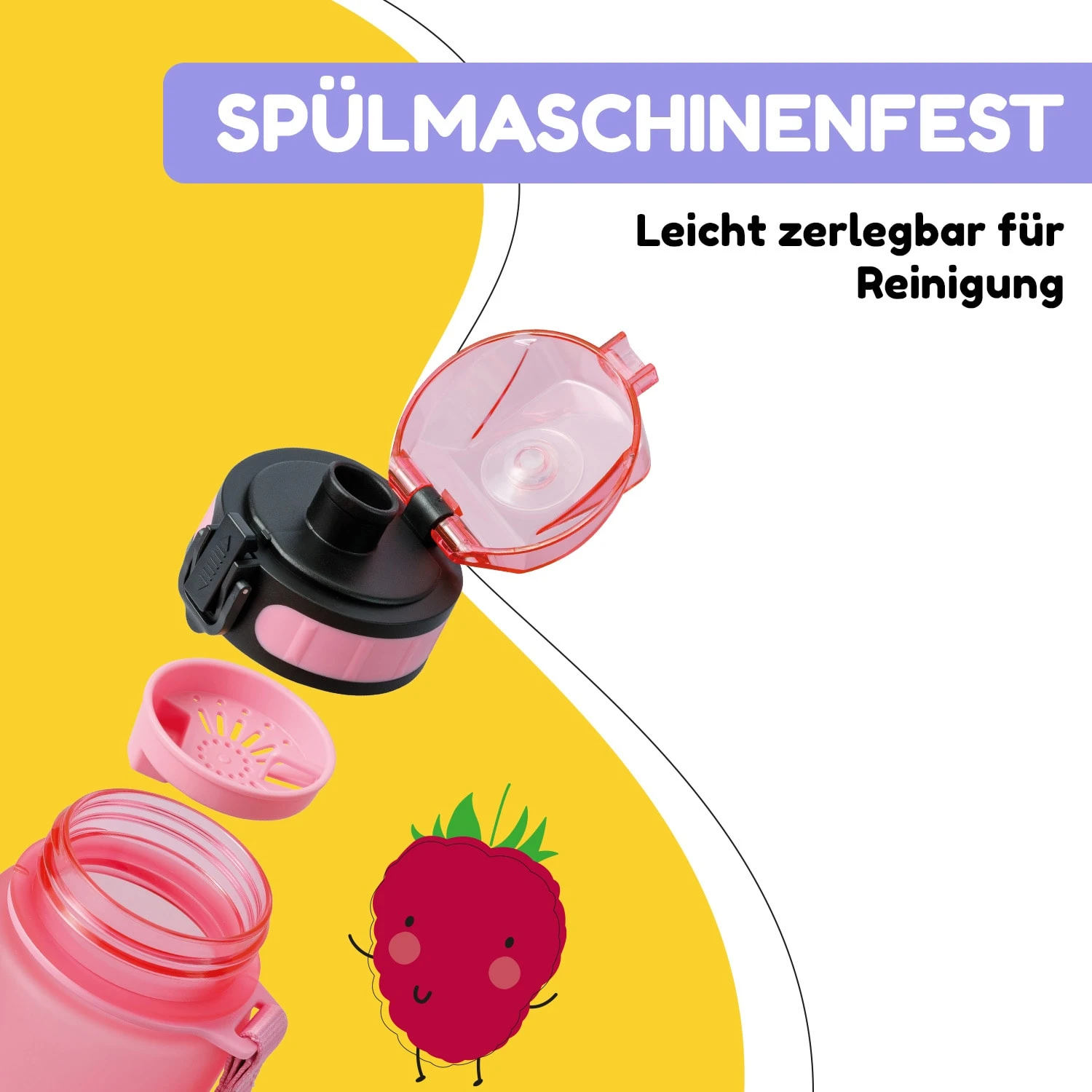 Schmatzfatz Trinkflasche Sportflasche 350 Ml 18 Cm Tritan 6 Schmatzfatz Trinkflasche Sportflasche 350 Ml 18 Cm Tritan – Bild 4