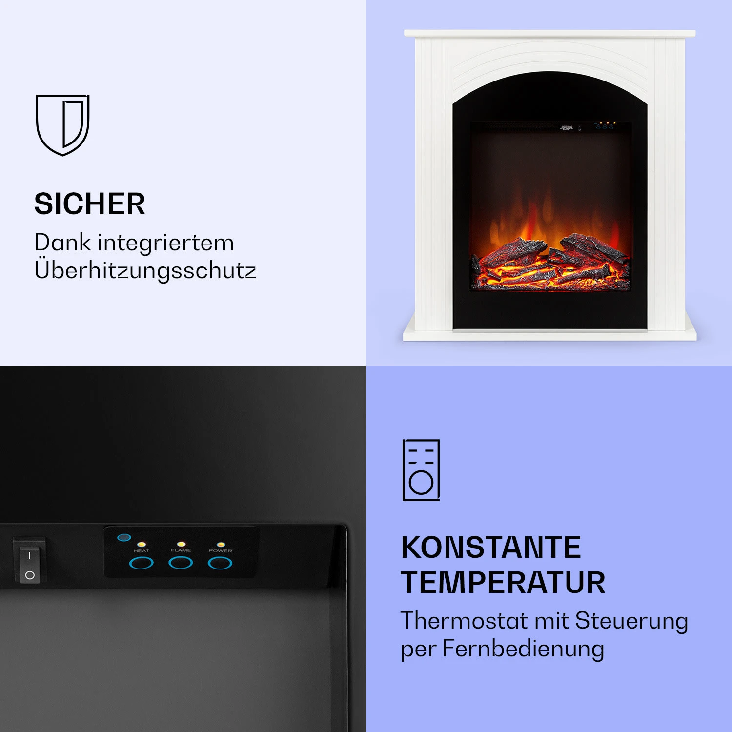 Elbrus Elektrokamin 2000 W LED-Technik Fernbedienung 5 Elbrus Elektrokamin 2000 W LED-Technik Fernbedienung – Bild 3