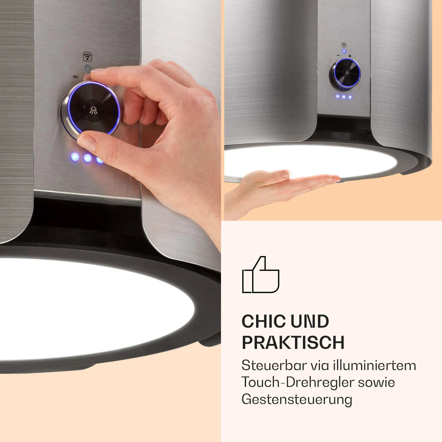 Skyfall Smart Inselabzugshaube Ø45cm Umluft 402m³/h LED 6 Skyfall Smart Inselabzugshaube Ø45cm Umluft 402m³/h LED – Bild 4