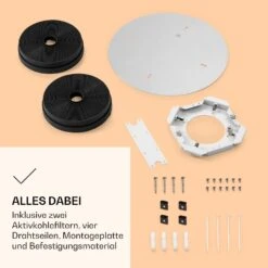 Skyfall Smart Inselabzugshaube Ø45cm Umluft 402m³/h LED 15 Skyfall Smart Inselabzugshaube Ø45cm Umluft 402m³/h LED -Klarstein 10037973 de 0006 logo